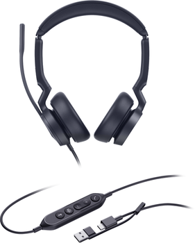 Zestaw słuchawkowy Yealink UH46 Dual UC USB-C/A (6938818322578)