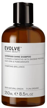 Шампунь для волосся Evolve Organic Beauty Superfood Shine натуральний 250 мл (5060200048191)