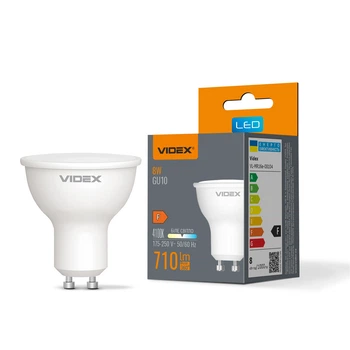 LED лампа VIDEX MR16e 8W GU10 4100K VL-MR16e-08104