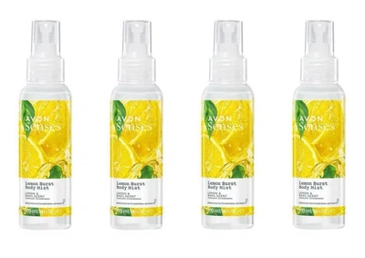 Освежающий лосьон-спрей для тела Avon Senses Lemon Burst Цитрусовый заряд 4 x 100 мл