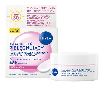 Крем для обличчя NIVEA SPF30 з аргановою олією та гіалуроновою кислотою 50 мл (9005800396897)