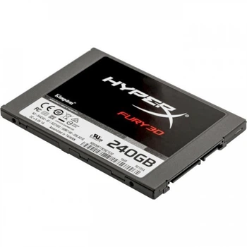 SSD накопитель 240 ГБ Kingston HyperX Fury 3D (2.5", TLC, SATAIII, KC-S44240-6F) - Б/У