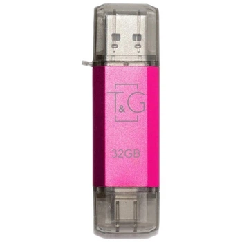 USB флешка T&G Star 009 USB / Type-C 32Gb, Magenta