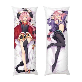 Подушка дакимакура Астольфо. Арт. Astolfo. Anime. Art габардин двусторонняя 70х30 см