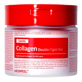 Пилинг-пады с коллагеном и лактобактериями MEDIPEEL Red Lacto Collagen Double Tight Pad, 270 мл