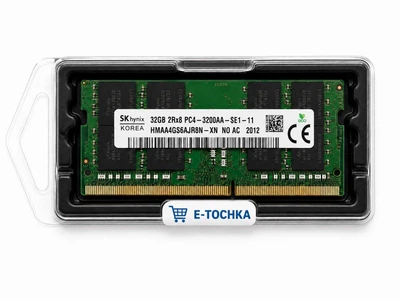 Оперативная память SK hynix 32 GB SO-DIMM DDR4 3200 MHz (HMAA4GS6AJR8N-XN)