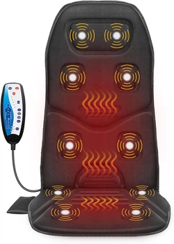 Массажер накидка для спины с подогревом COMFIER, массажная подушка для спины на кресло
