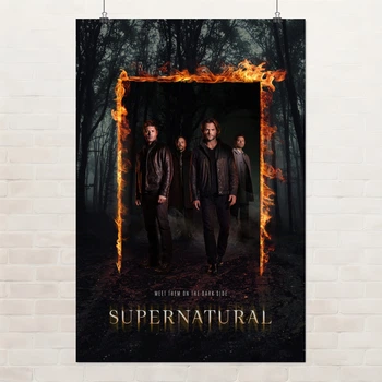 Постер Сверхъестественное, Пылающие Врата, Supernatural, Burning Gate, постер по сериалу, A3 42×28 см (id5617)