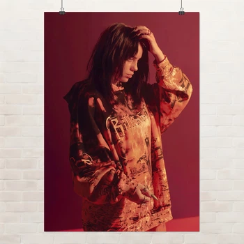 Постер Билли Айлиш в халате, Billie Eilish, A3 42×30 см (id3868)
