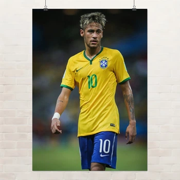 Постер Неймар да Силва, Neymar da Silva, футболист, A2 60×43 см (id5918)