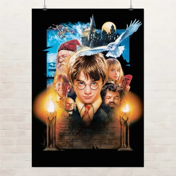 Постер Гарри Поттер и философский камень, Harry Potter (2001), A3 42×30 см (id1594)