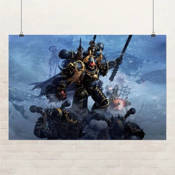 Постер Вархаммер 40000, Warhammer 40000, космодесант Хаоса, дарк фентези, A3 28×42 см (id3968)