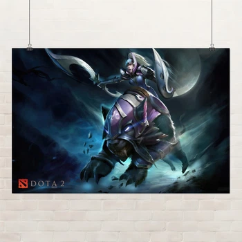 Постер Дота 2, Луна, Лунная наездница, Moon Rider, Luna, Dota 2, плакат для геймера, A3 28×42 см (id2408)