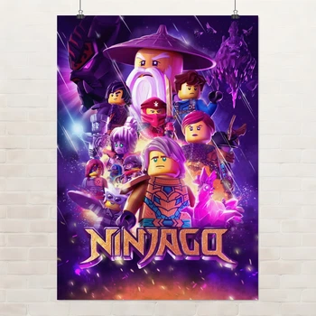 Постер Ниндзяго, Ninjago, декор в комнату ребёнка, A3 42×30 см (id5811)