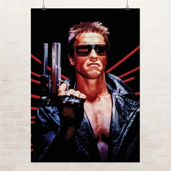 Постер Термінатор, T-800, Terminator (1984), Арнольд Шварценеггер, кіборг, A3 42×30 см (id0363)