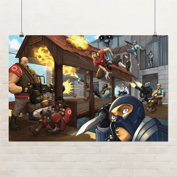 Постер Team Fortress 2, TF2, декор комнаты геймера, A3 28×42 см (id7323)