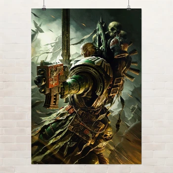 Постер Вархаммер 40000, Warhammer 40000, W40K, дарк фентези, A3 30×42 см (id7300)