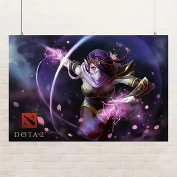 Постер Дота 2, ТА, Ланая, Dota 2, Templar Assassin, Lanaya, плакат для геймера, A3 28×42 см (id7288)