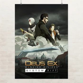 Постер Deus Ex: Mankind Divided (2016), киберпанк, sci-fi, постер для геймеров, A3 42×30 см (id1634)