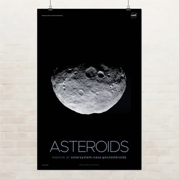 Постер Астероиды, Asteroids, NASA, НАСА, космос, астрономия, A3 42×27 см (id7080)