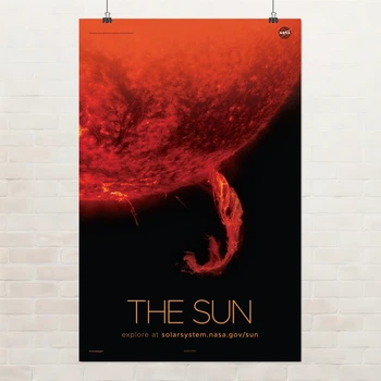 Постер Солнце, Sun, NASA, НАСА, космос, астрономия, A3 42×27 см (id7143)