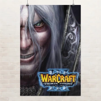 Постер Варкрафт 3: Ледяной трон, Warcraft III: Frozen Throne, ретро RTS, A3 42×28 см (id7207)