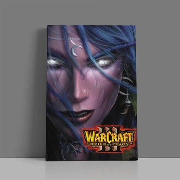 Інтер'єрна картина Варкрафт 3: Царство хаосу, Warcraft III: Reign of Chaos, ретро RTS, 42×28 см (id7208)