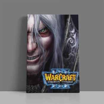Інтер'єрна картина Варкрафт 3: Крижаний трон, Warcraft III: Frozen Throne, ретро RTS, 42×28 см (id7207)
