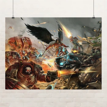 Постер Вархаммер 40000, Warhammer 40000, W40K, дарк фентези, A3 30×40 см (id7232)
