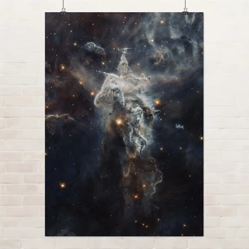 Постер Туманность Киля, NGC 3372, Carina Nebula, космос, астрономия, A3 42×30 см (id7074)
