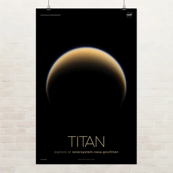 Постер Титан, Titan, NASA, НАСА, космос, астрономия, A3 42×27 см (id7146)