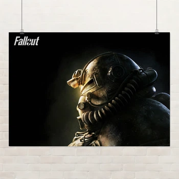Постер Фаллаут, силовая броня, Fallout, A3 30×42 см (id2176)
