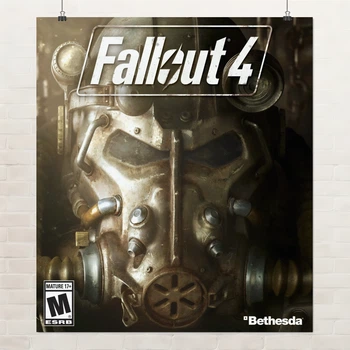 Постер Фаллаут, силовая броня, Fallout, A3 34×30 см (id2168)