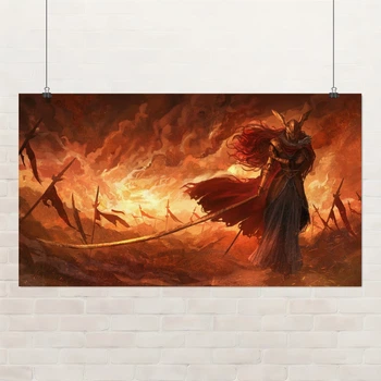 Постер Кольцо Элдена, Маления, Elden Ring, Malenia, Blade of Miquella, декор в комнату геймера, A1 60×107 см (id6795)