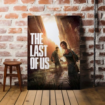 Интерьерная картина Последние из нас, Элли и Джоэл, Last Of Us, декор комнаты геймера, 60×43 см (id0803)