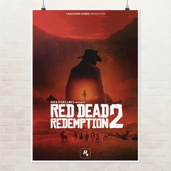 Постер Red Dead Redemption 2, RDR 2, декор кімнати геймера, A3 42×30 см (id2961)
