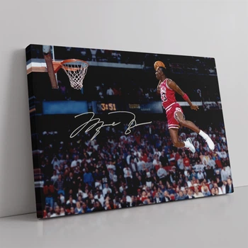 Интерьерная картина Баскетболист Майкл Джордан в прыжке, Michael Jordan, спорт, 30×42 см (id1287)