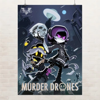 Постер Дроны-убийцы, Murder Drones, постер в комнату подростка, A2 60×43 см (id6412)