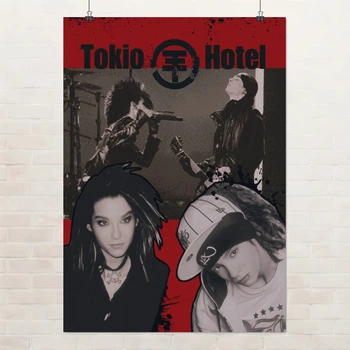 Постер Том и Билл Каулитц, Tokio Hotel, Tom Kaulitz, Bill Kaulitz, эмо, A3 42×30 см (id6902)