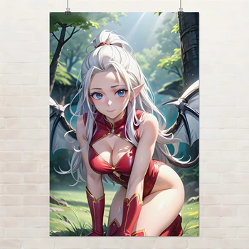 Постер Хвіст Феї, Міраджейн Штраус, Fairy Tail, аніме, A3 42×28 см (id7014)