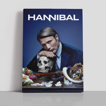 Интерьерная картина Ганнибал, Hannibal, сериал, Мадс Миккельсен, 42×30 см (id7022)