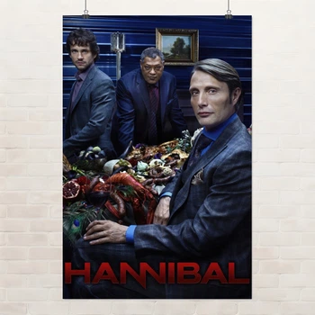 Постер Ганнибал, главные герои, Hannibal, сериал, A3 42×28 см (id7021)