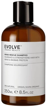 Розгладжуючий шампунь Evolve Organic Beauty Monoi Rescue для сухого волосся 250 мл (5060200046197)