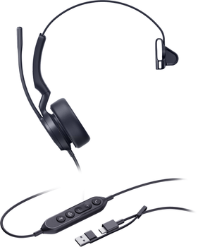 Zestaw słuchawkowy Yealink UH44 Mono Teams USB-C/A (6938818322578)