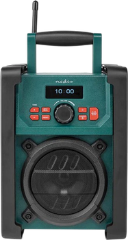 Будівельне радіо Nedis DAB+/FM IP65 Green-Black (RDDB3100GN)