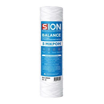 Картридж з поліпропіленової нитки Sion BALANCE 2,5”x10”, 5 мкм