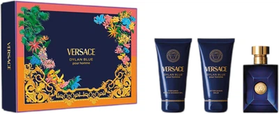 Zestaw męski Versace Dylan Blue Woda toaletowa 50 ml + Żel pod prysznic 50 ml + Balsam po goleniu 50 ml (8011003906987)