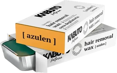 Пленочный воск для депиляции Kabuto Hair Removal Hard Wax Azulеn 500 г (8685077950551)