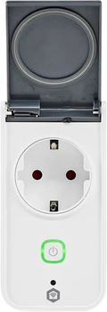 Inteligentne gniazdko Nedis Smart Life Wi-Fi IP44 3680 W (WIFIPO120FWT)