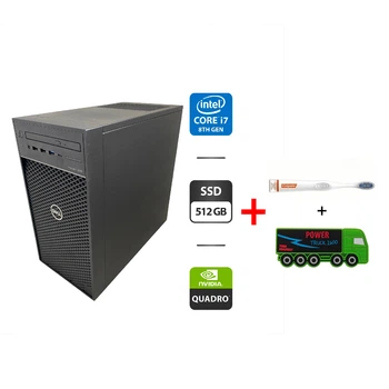 Рабочая станция Dell Precision 3630 Tower / Intel Core i7-8700K (6 (12) ядер по 3.7 - 4.7 GHz) / 16 GB DDR4 / 512 GB SSD / nVidia Quadro P2000, 5 GB GDDR5, 160-bit / DVD-ROM б/у + Подарок Зубная щетка Colgate Connect M1 + внешний аккумулятор Power Truck
